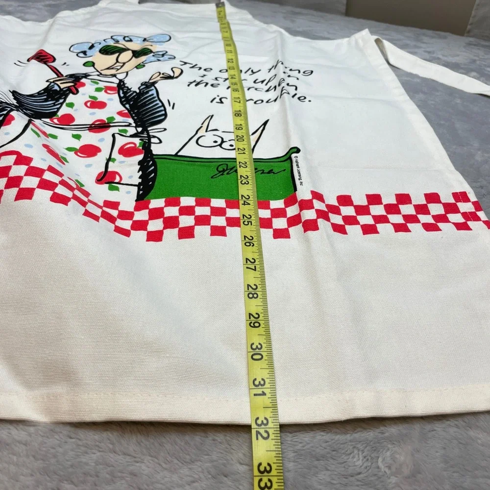 Kay Dee Designs Maxine Graphic Apron Adjustable White Stir Up Trouble Tie Back